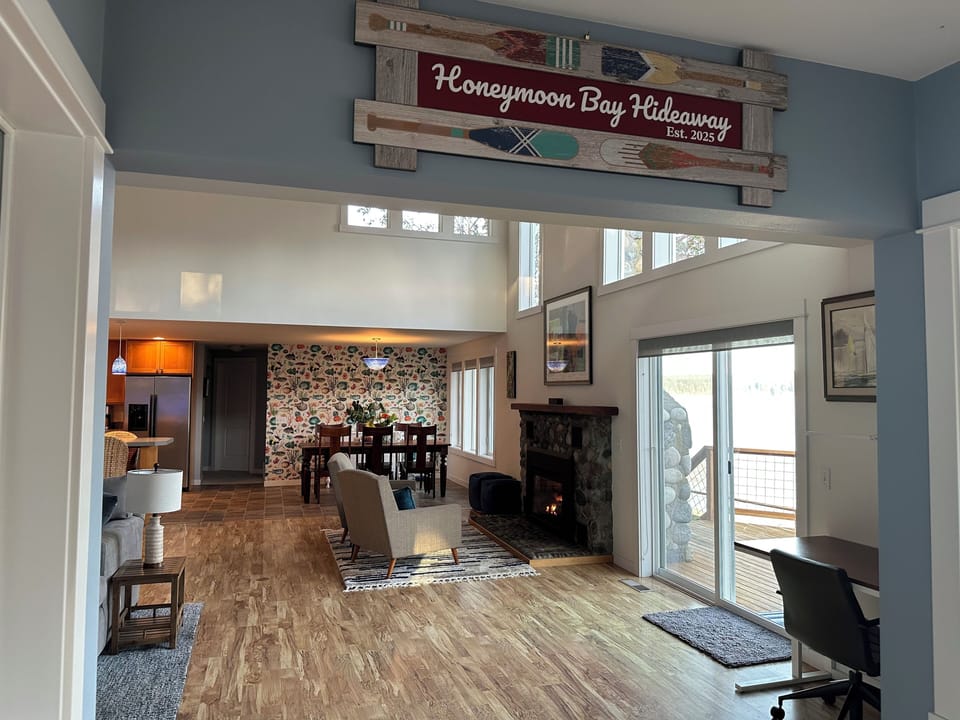 Entering Great Room, slider to deck.
