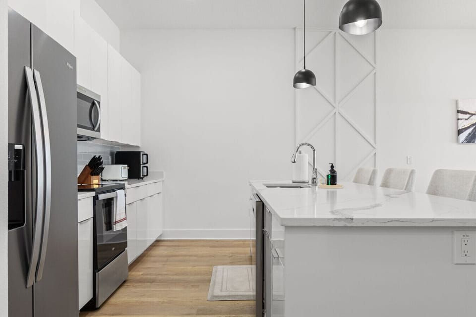View of kitchen area