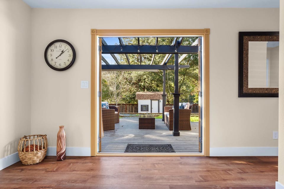 Seamless indoor outdoor living. 