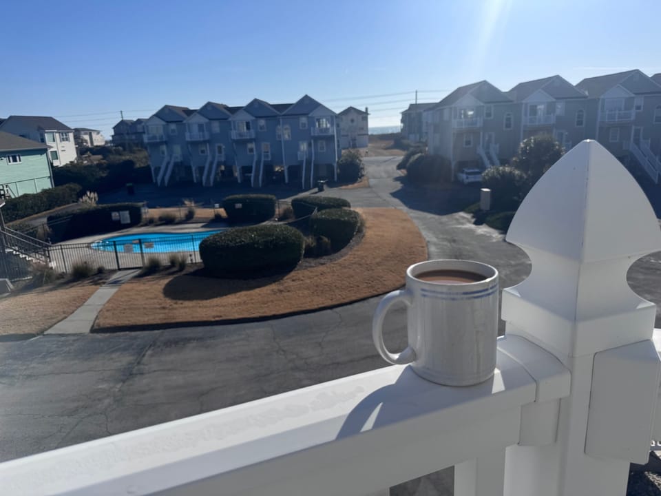 Quiet morning coffee and the sunrise