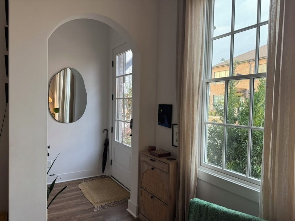 Entry with shoe cabinet