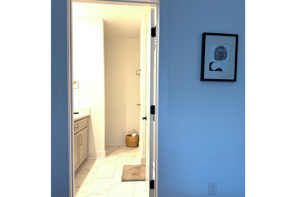 2-sink Primary bathroom with walk-in shower