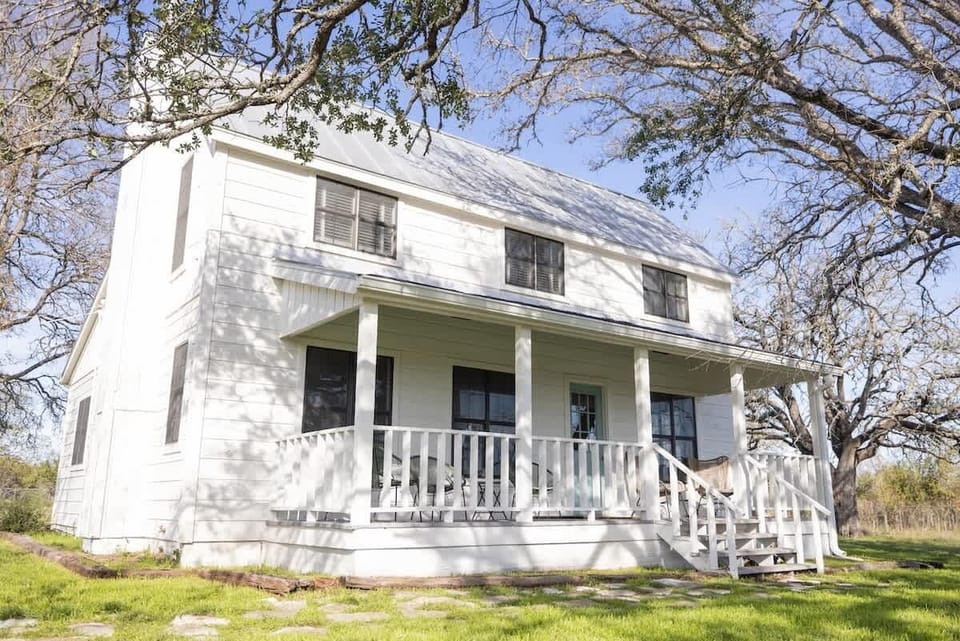 The Hirsch House, one of the homes available in this rental, is a 3-bedroom, 2-bathroom home.