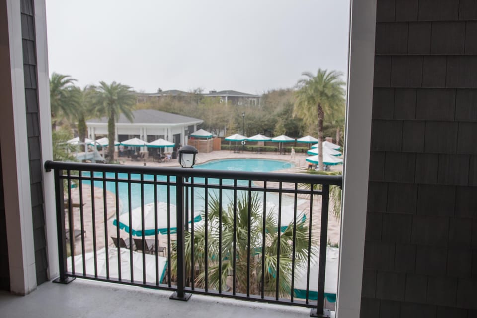 Open the door and step out onto your private balcony!