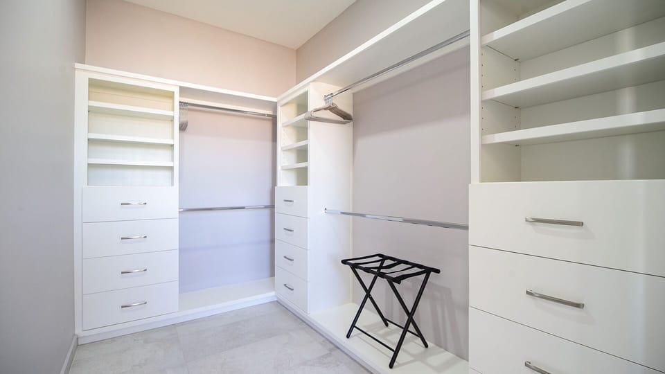 Master bedroom large walk-in closet