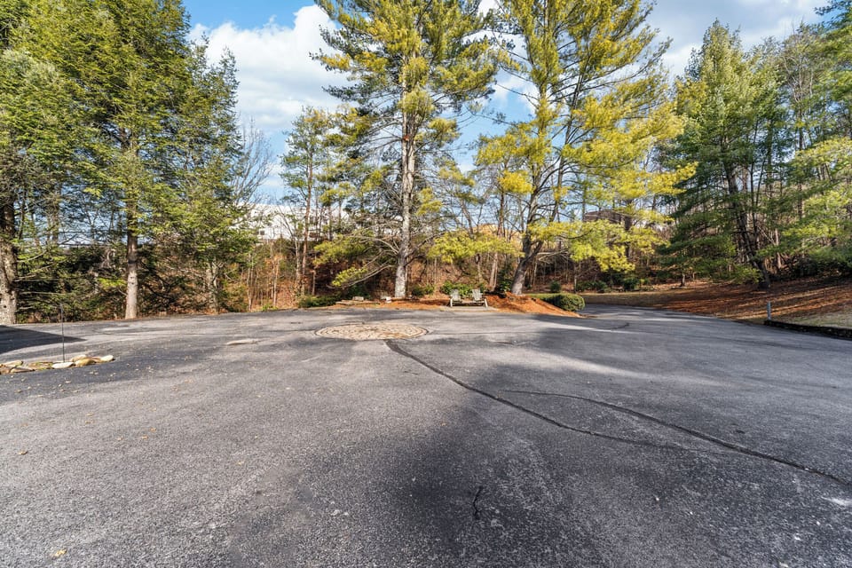 parking lot for extra vehicle