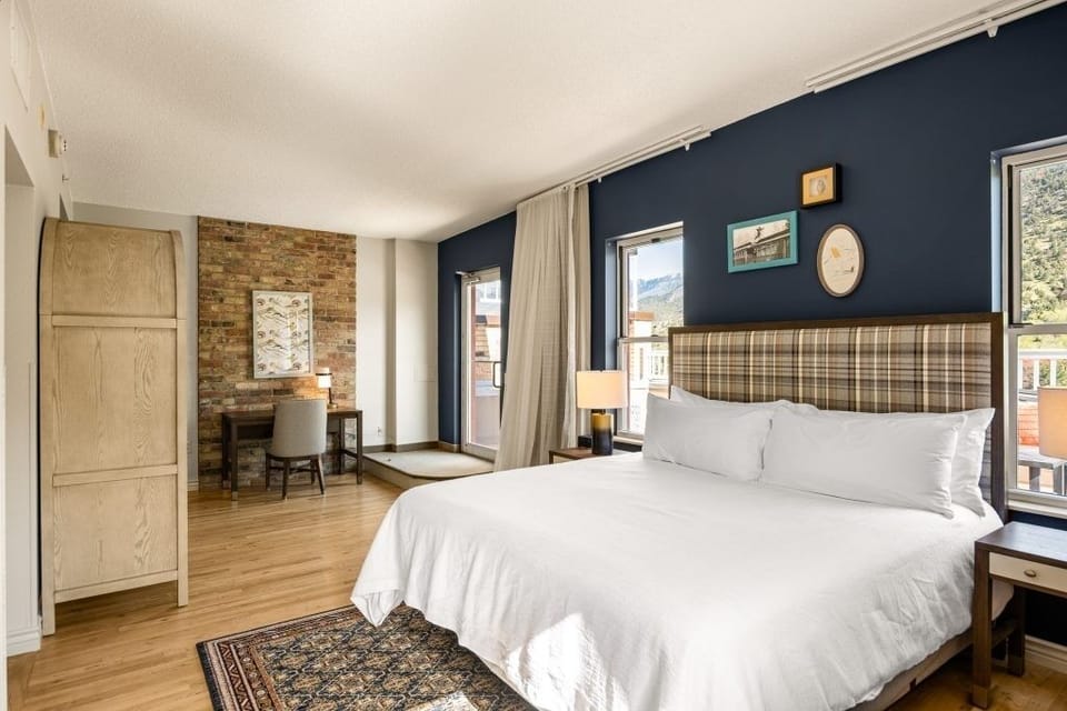 Wake up to mountain light and step onto the balcony.
