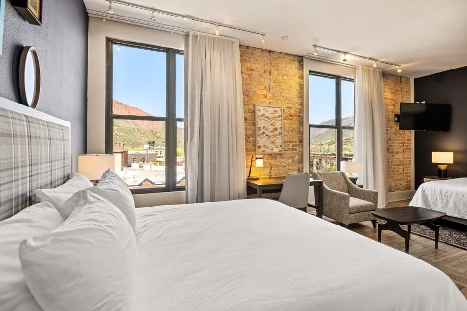 Lounge by sunlit windows and savor the scenic outlook.