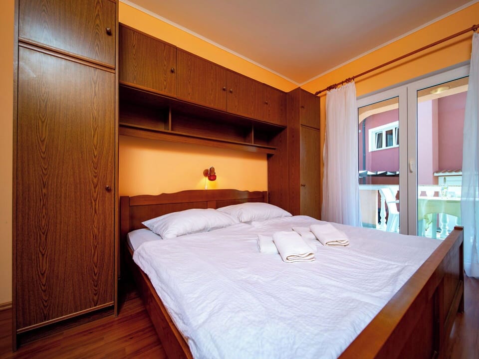 Wood, Bedroom, Floor, Interior Design, Flooring, Furniture, Room, Bed, Bed Frame, Apartment