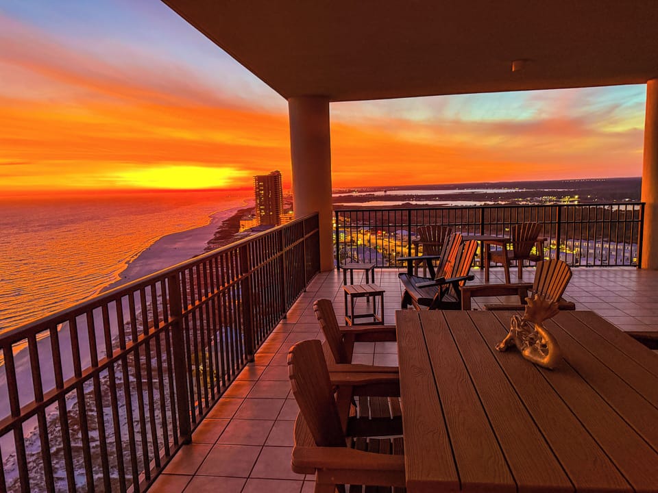 West side for perfect sunsets!