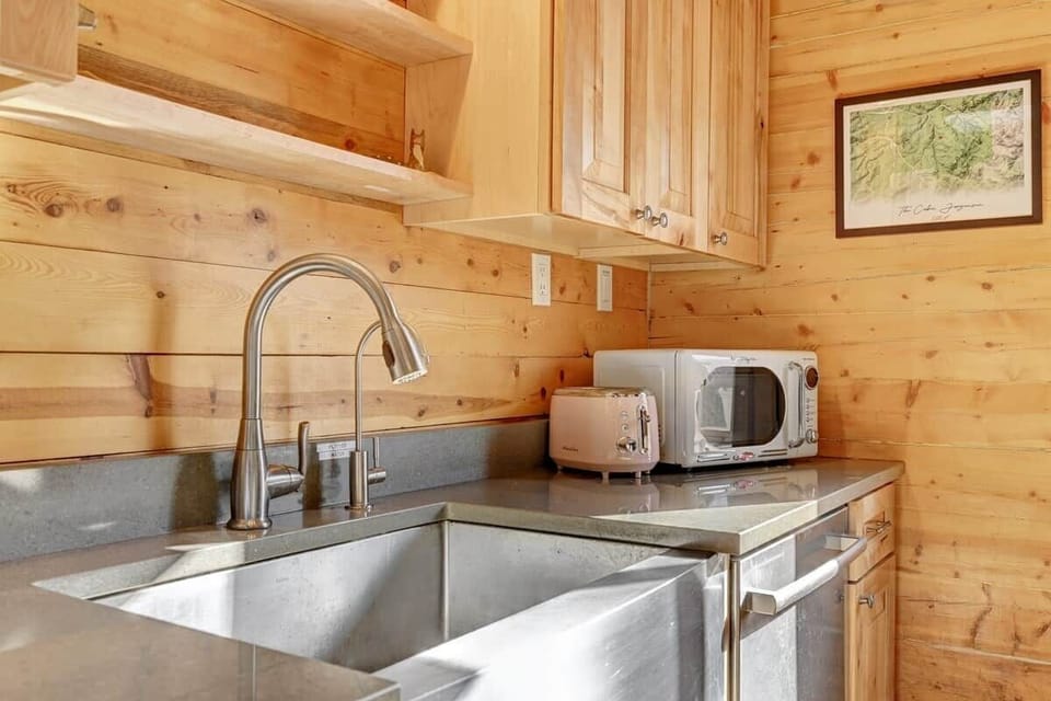 Beautiful kitchen with stainless steel appliances
