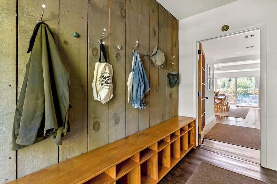 Generous mud room perfect for all your gear for summer hiking or winter ski equipment