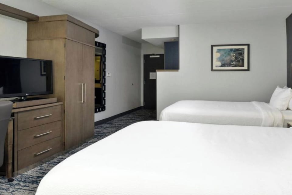 Make yourself at home with generous storage and easy entertainment
