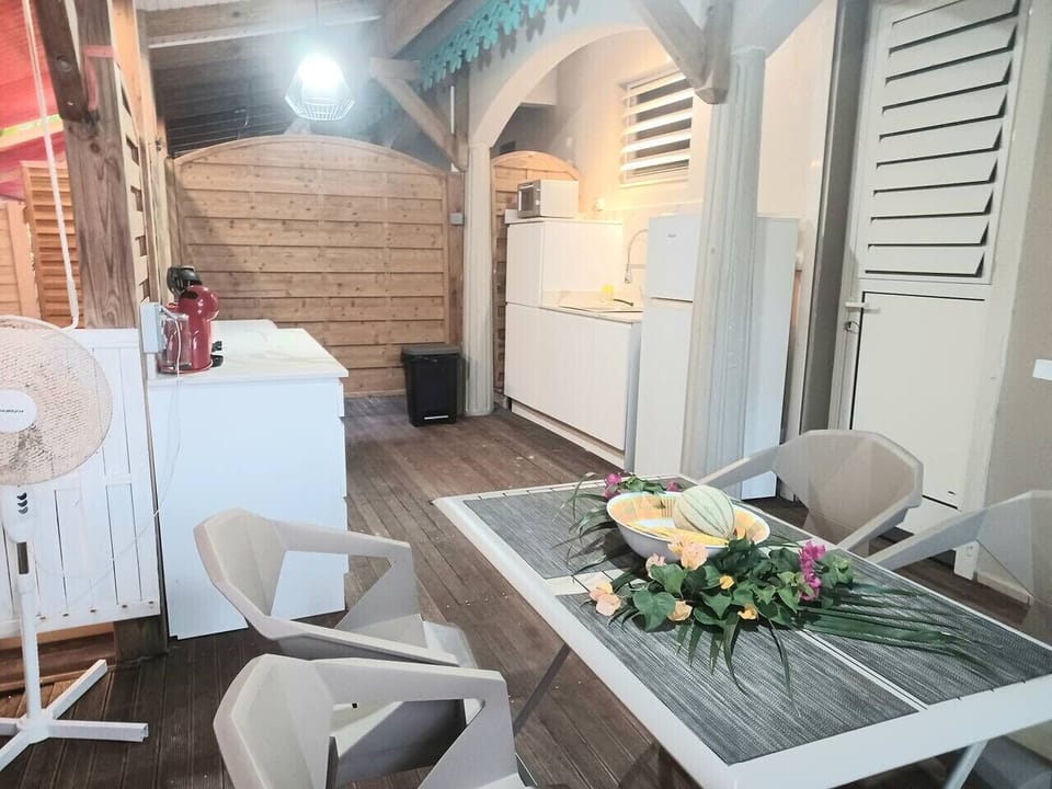 cuisine sur la terrasse