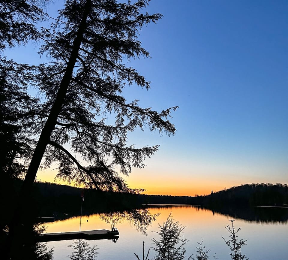 Sunset over Oxbow Lake