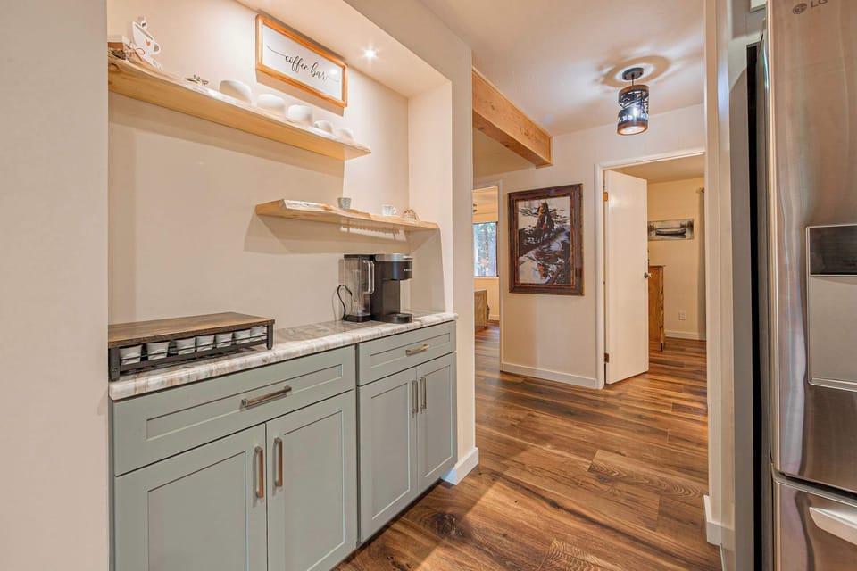 Start your day at the coffee bar just steps from the kitchen