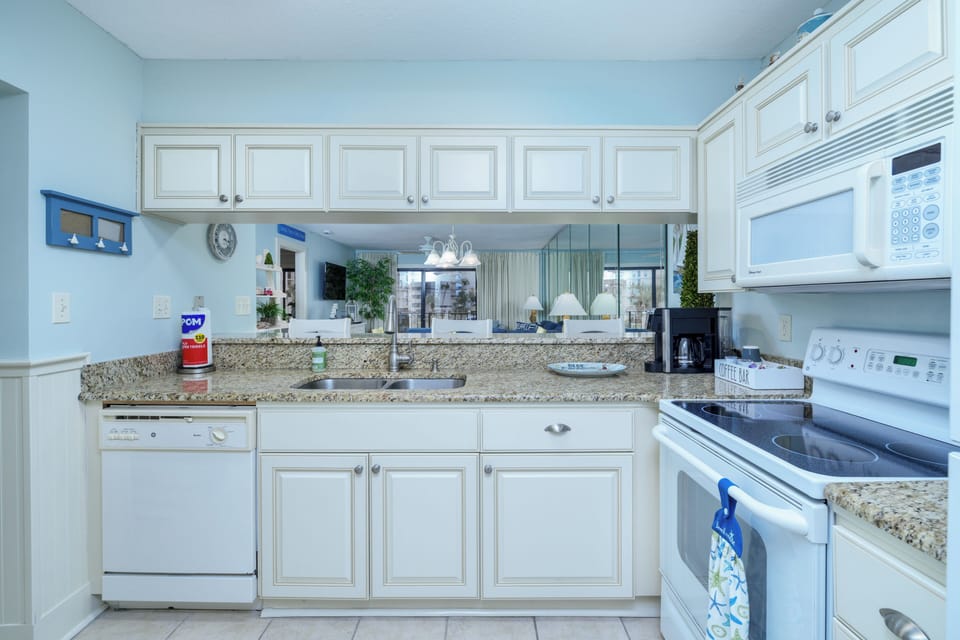 Fully equipped kitchen with ample counter space