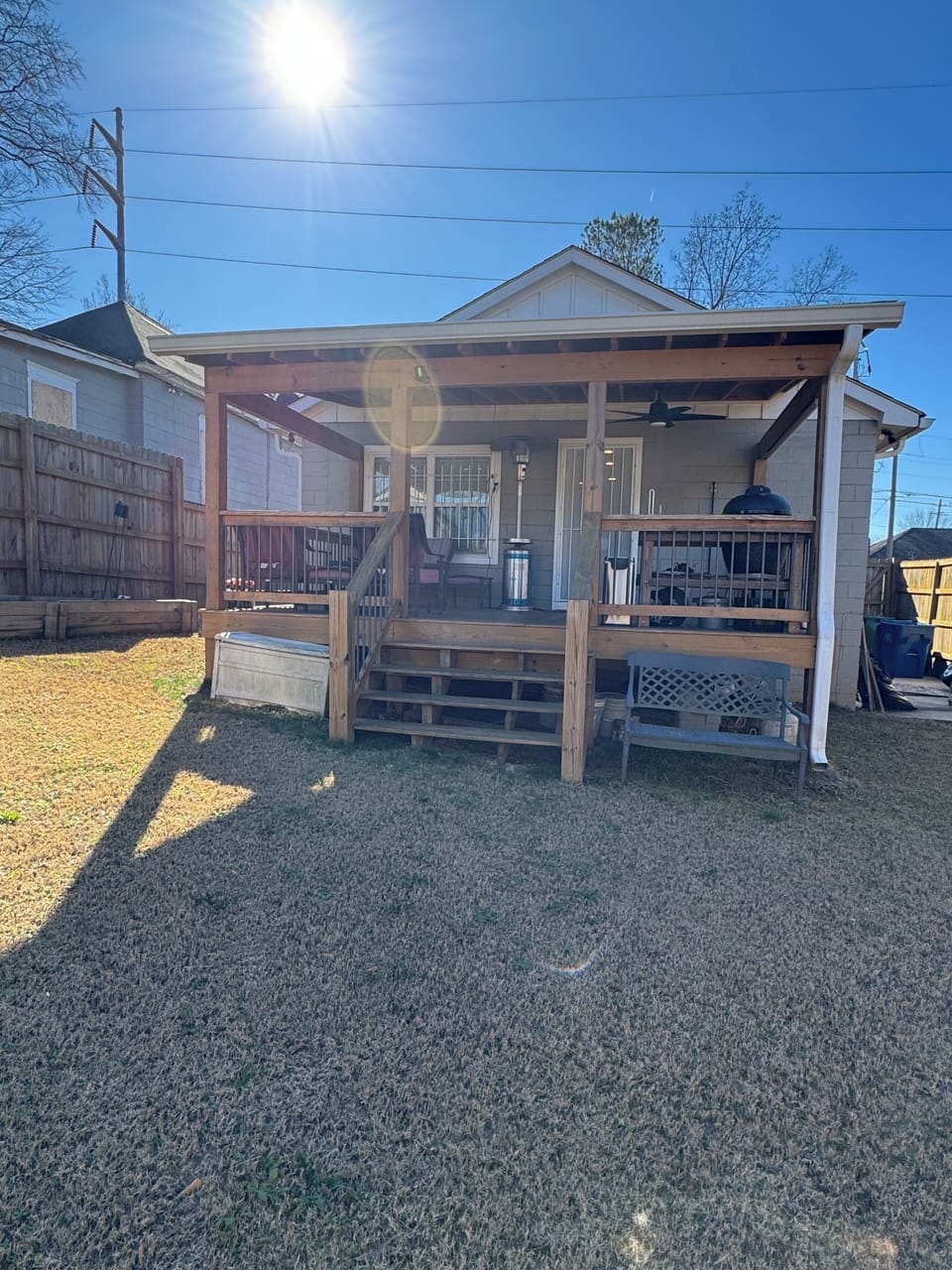 Large Fenced Back Yard