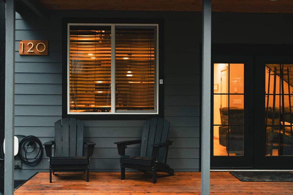 Covered Front Porch - Relax with morning coffee or tea on the covered front porch with Adirondack charm.