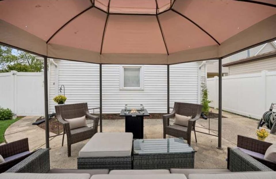 Patio yard retreat.