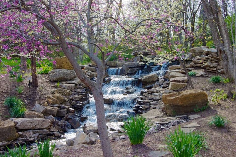 Peaceful paths, vibrant blooms, and a quiet escape into nature at the Overland Park Botanical Garden.