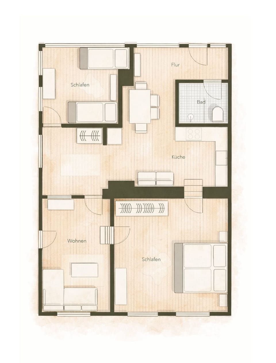 Apartment Auristela 70sqm for max. 4 persons Apartment in Grassau