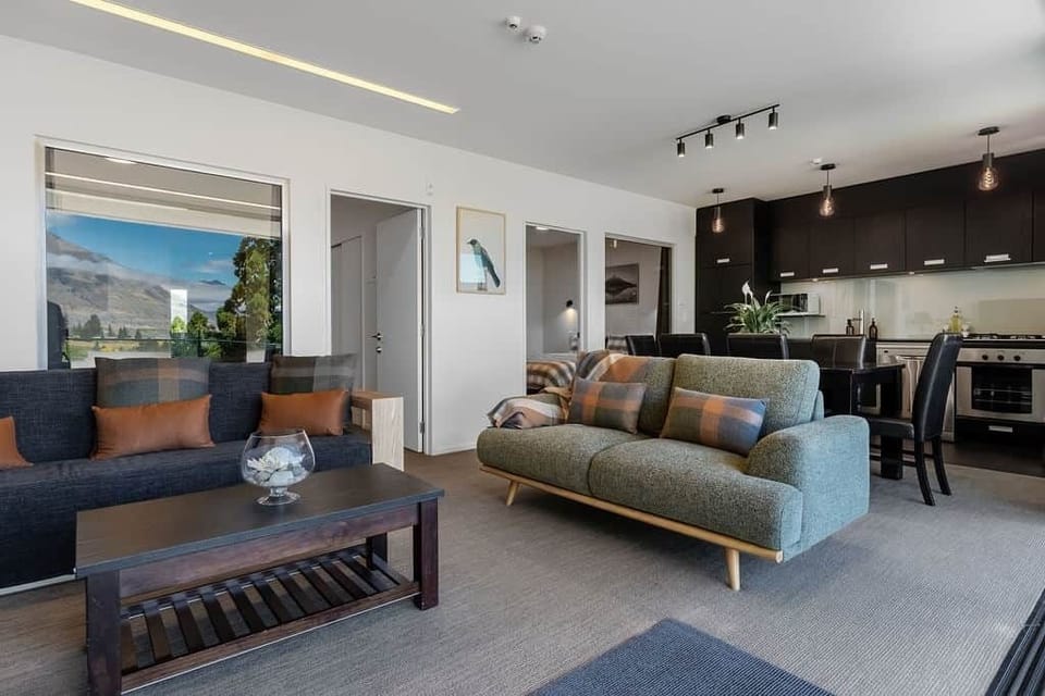 Living area. Sofa pulls out to Queen Bed for additional guests (must be booked)