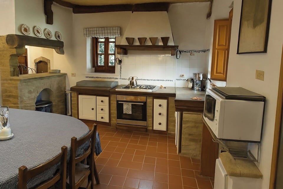 Kitchen, Interior Design, Flooring, Wood, Furniture, Kitchen Appliance, Countertop, Ceiling, Cabinetry, Room