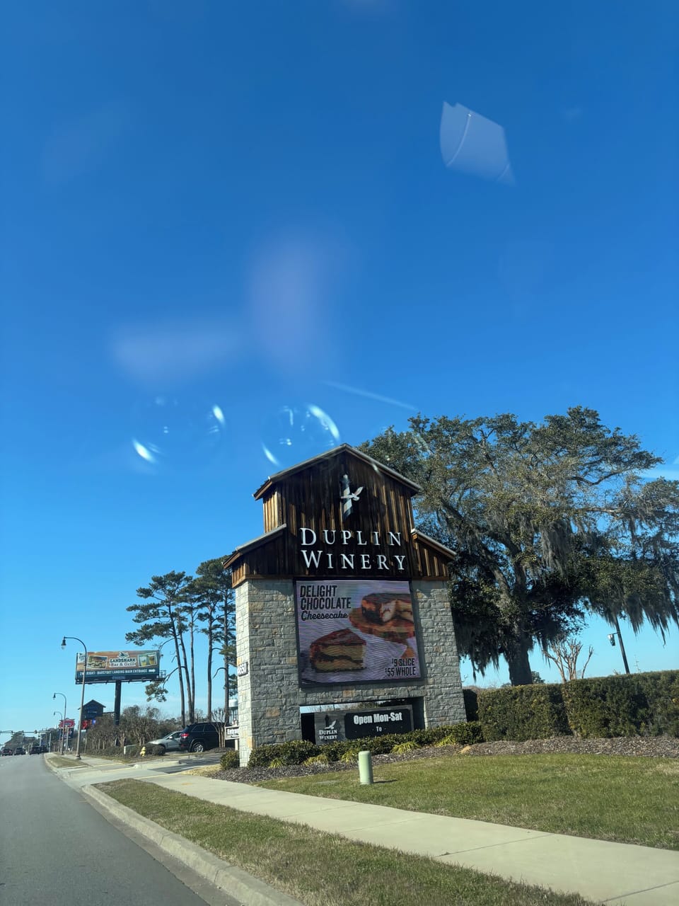 Duplin Winery a great place for lunch and a tour. One mile on highway 17