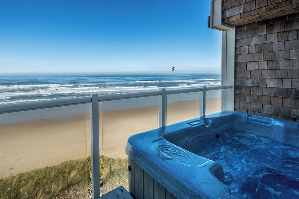 Private hot tub