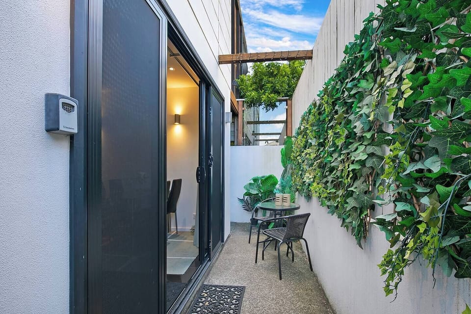 Spend a quiet moment on the small private patio with a cup of coffee and a breath of fresh air.