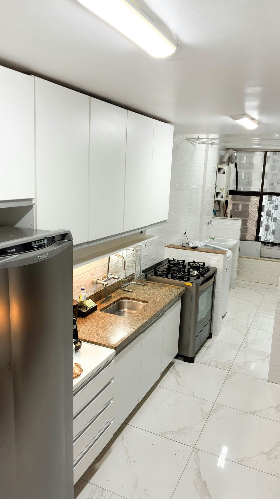 kitchen and laundry areas 