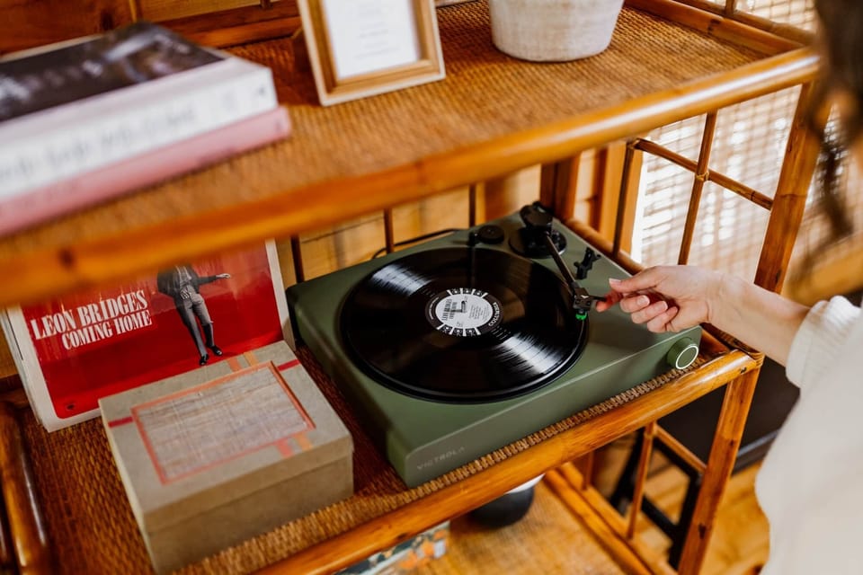 Brand new Victrola record player, Victrola blue tooth speakers & records from local: Unique Ellijay.