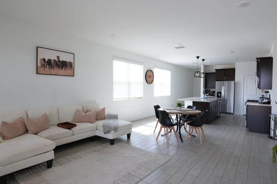 Living room with sofa and TV
