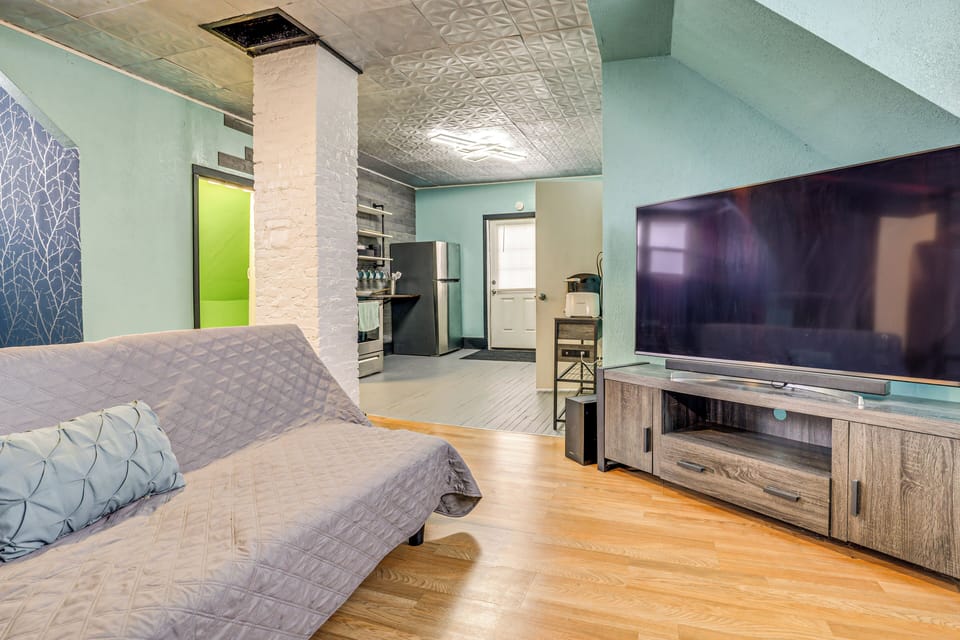 Cadillac Vacation Rental | 1BR | 1BA | Stairs Required | 1,000 Sq Ft