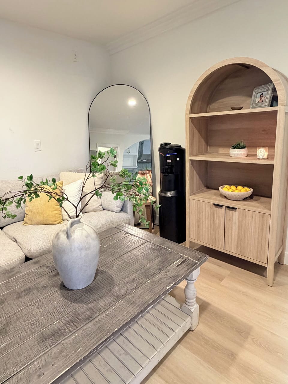 Loving area with water cooler and warmer