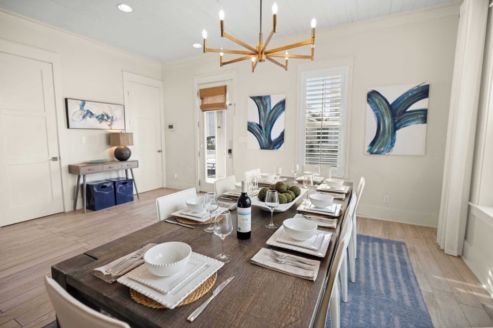 Dining: Table Seating for 8 guest with open space concept