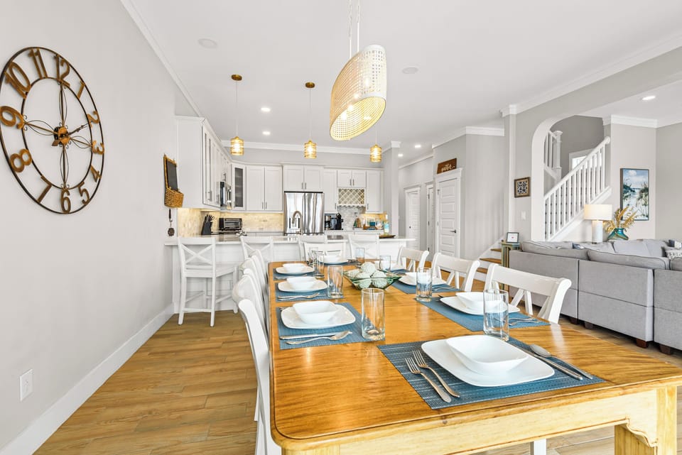 Dining and kitchen