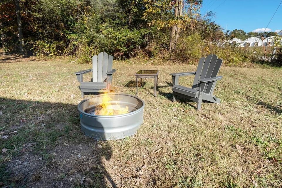Bring some stuff to make smores around the fire pit!
