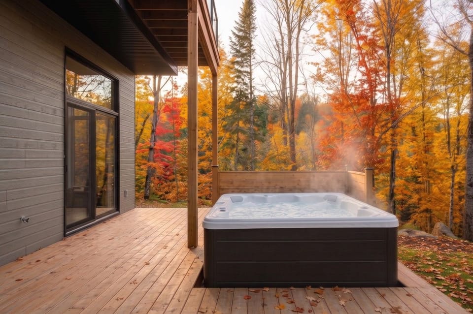 Autumn Hot Tub Exterior