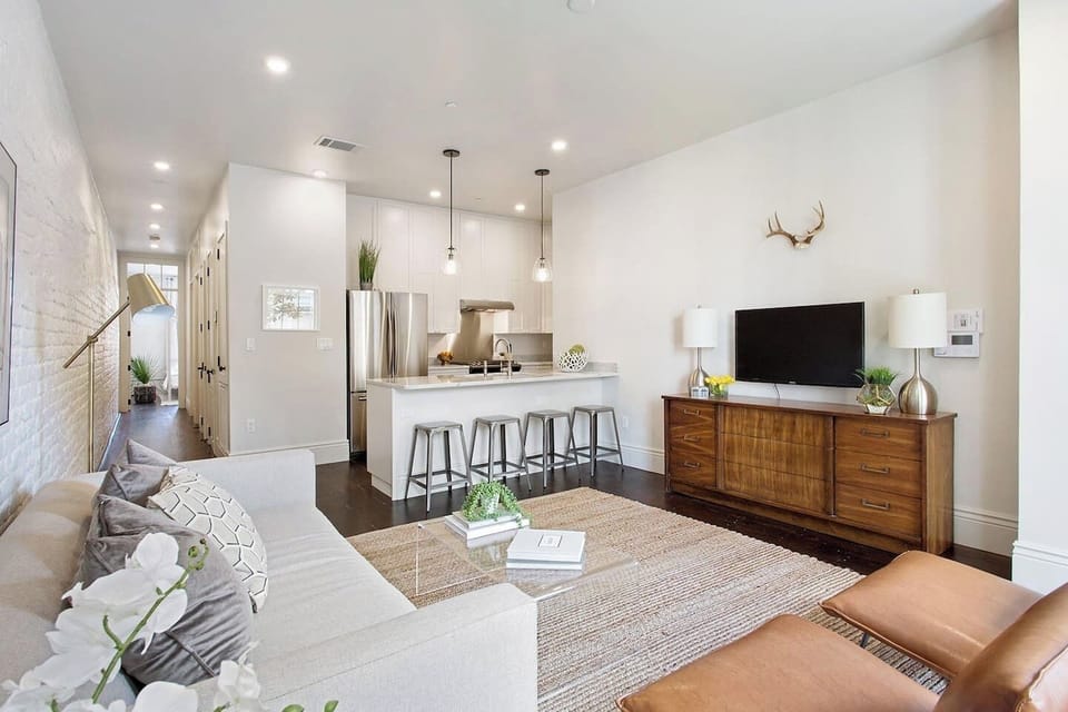 Unit A | Living Room | Single Level Unit | Central Open-Concept Space