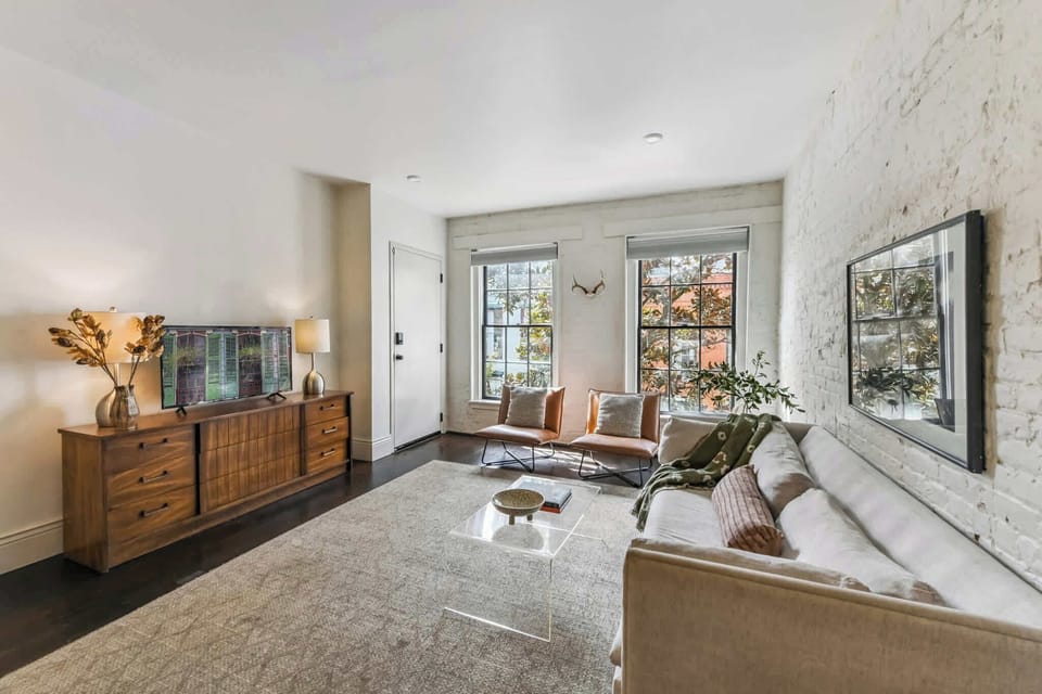 Open Concept Living Room | XL Flat Screen TV | Third Floor | Central Common Area