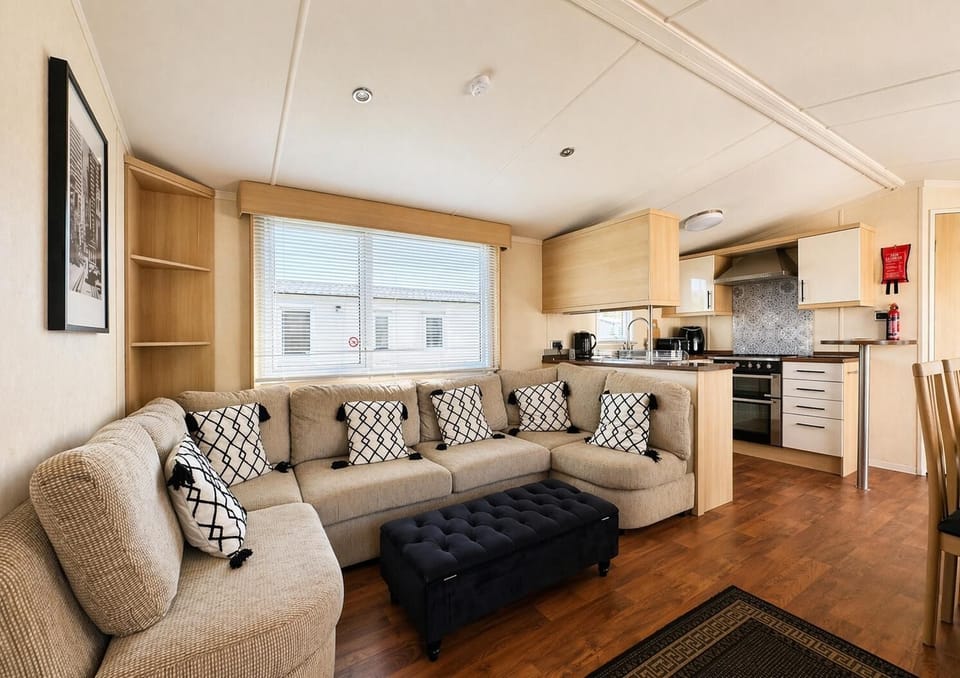 The large comfy L shaped sofa is perfect for the whole family to relax on after a busy day discovering Haven Cleethorpes Beach. Get everyone together to discuss the happenings of the day.