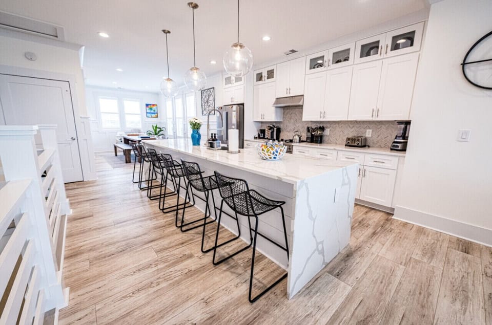 Open floor plan kitchen