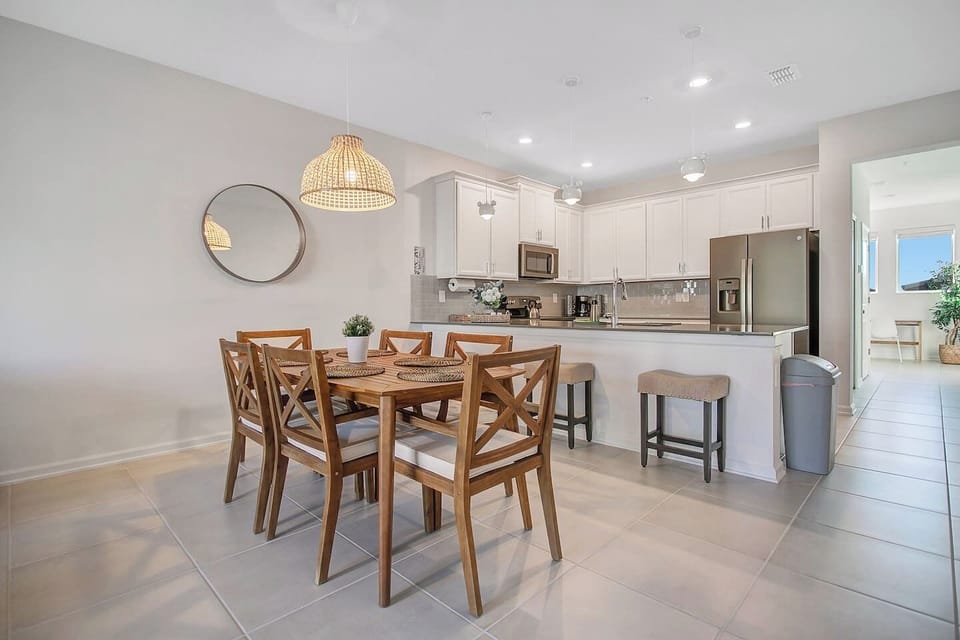 Dining spaces.