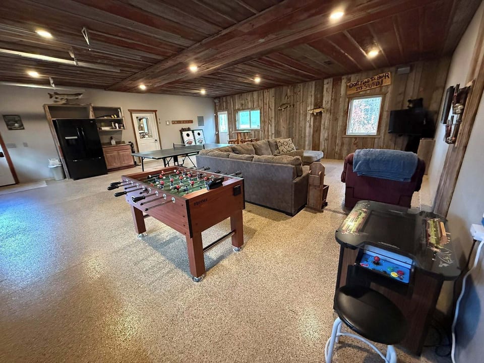 The rec room is great for keeping noise from those in other parts of the house