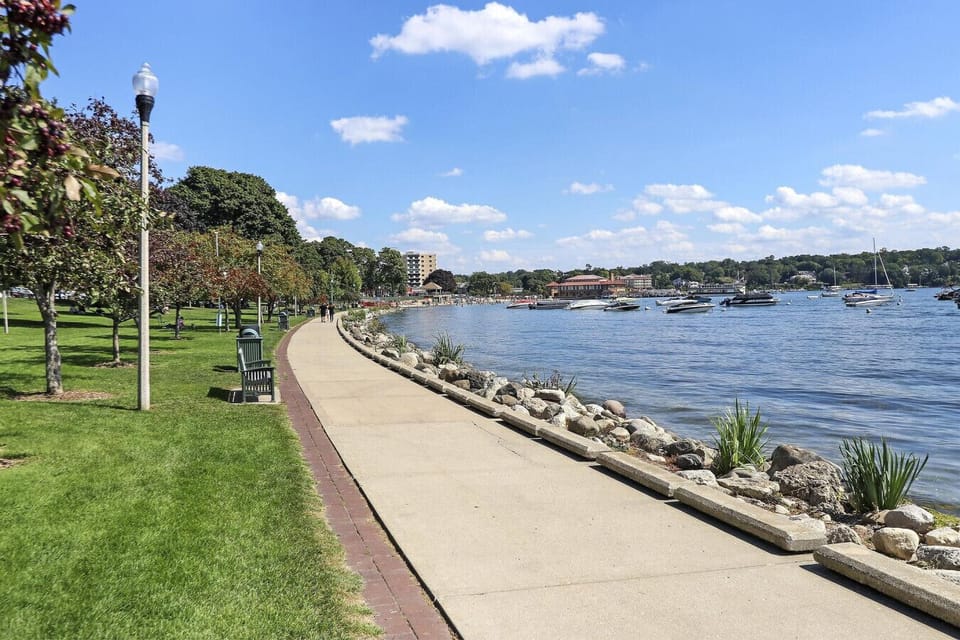 Walk the 26 mile lake path around the lake, or just enjoy parts to and from town.