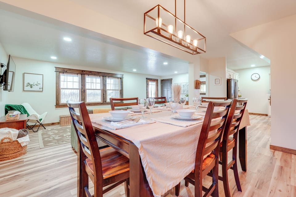 Dining Area | Dishware & Flatware | 1st Floor