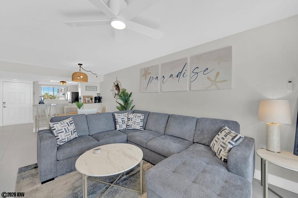 Comfortable accommodations with a costal vibe