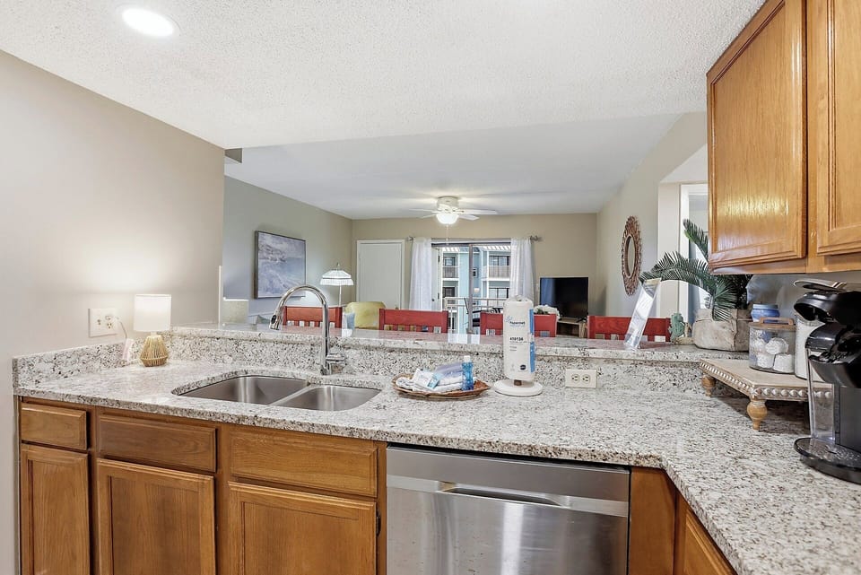 Kitchen sink and dishwasher